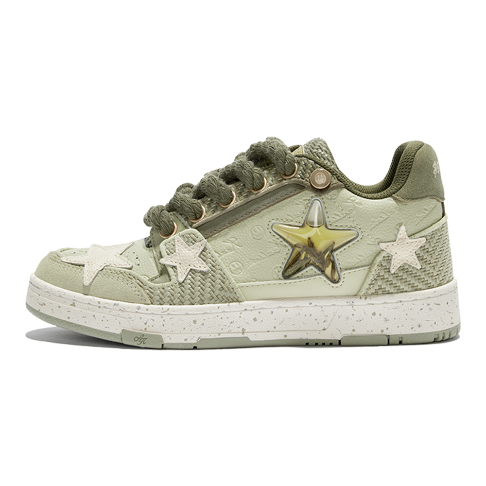 KAALIXTO Retro Star Sneakers-BEASTER x KAALIXTO “West Lake Longjing” Collaborative Sneakers