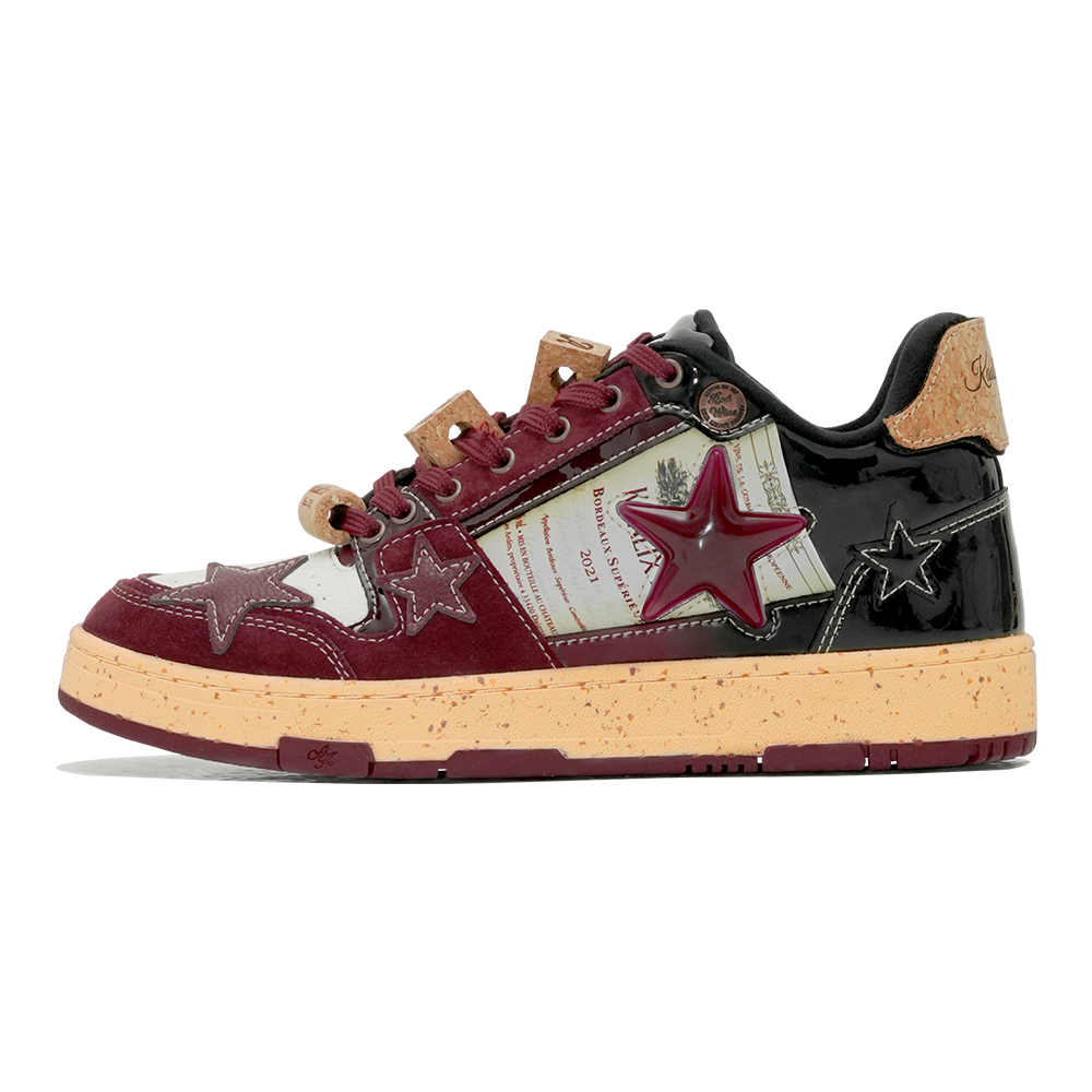 KAALIXTO Retro Star Sneakers-Wine Limited