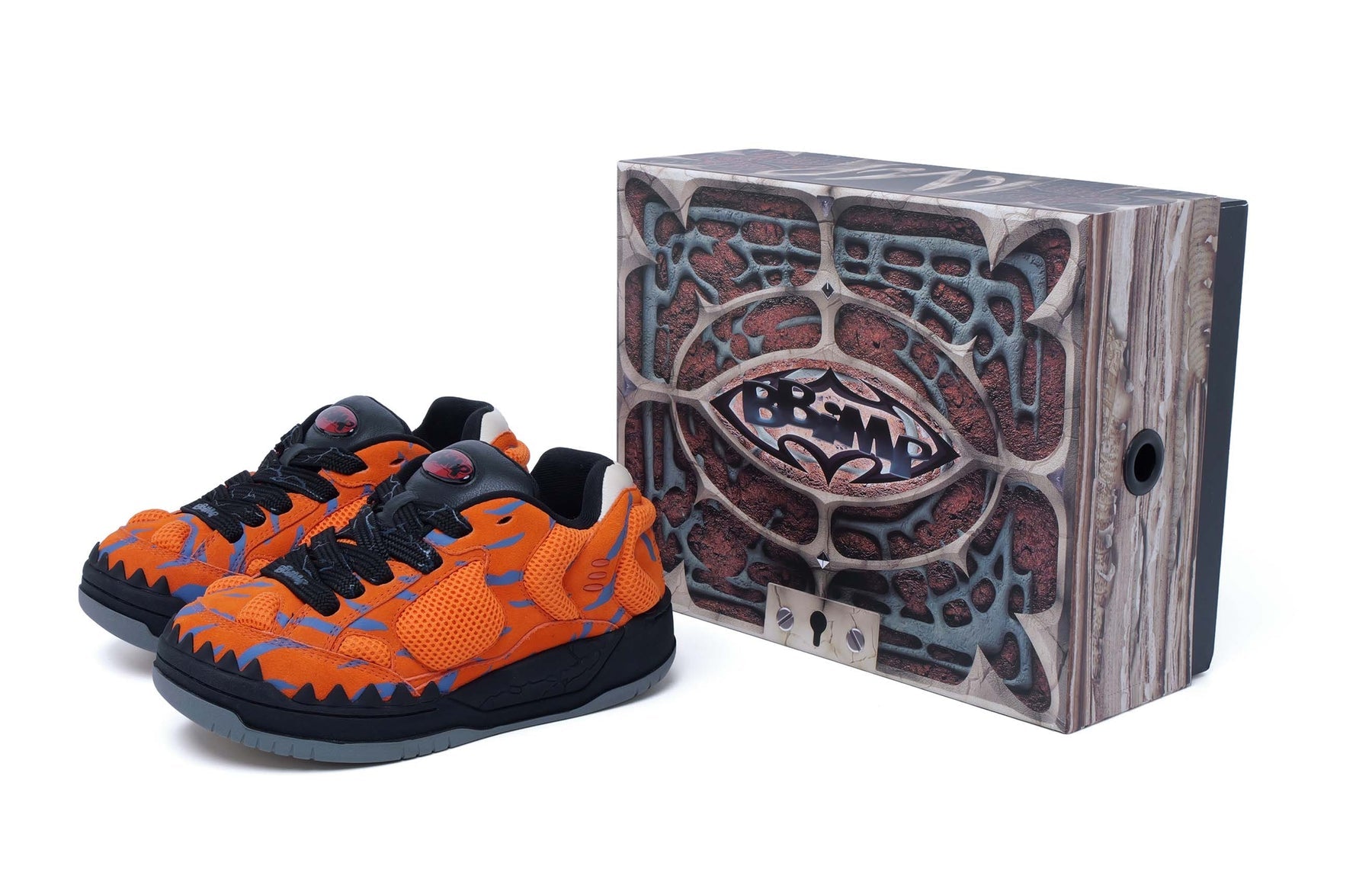 BBiMP DINOSAUR FOSSIL SNEAKERS ORANGE HALLOWEEN