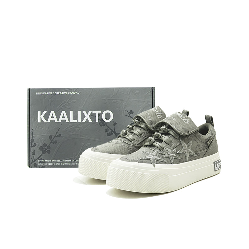 KAALIXTO Star Canvas Shoes- Plum Blossom