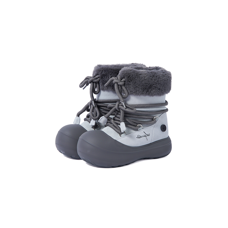 Short Fur Long Tube Snow Boots